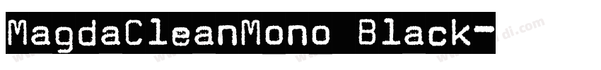 MagdaCleanMono Black字体转换
